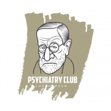 Karikatür karikatür portre Sigmund Freud'un
