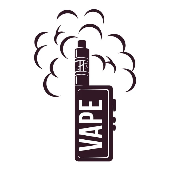 Vector vintage illustration vape logotyp — Stock vektor