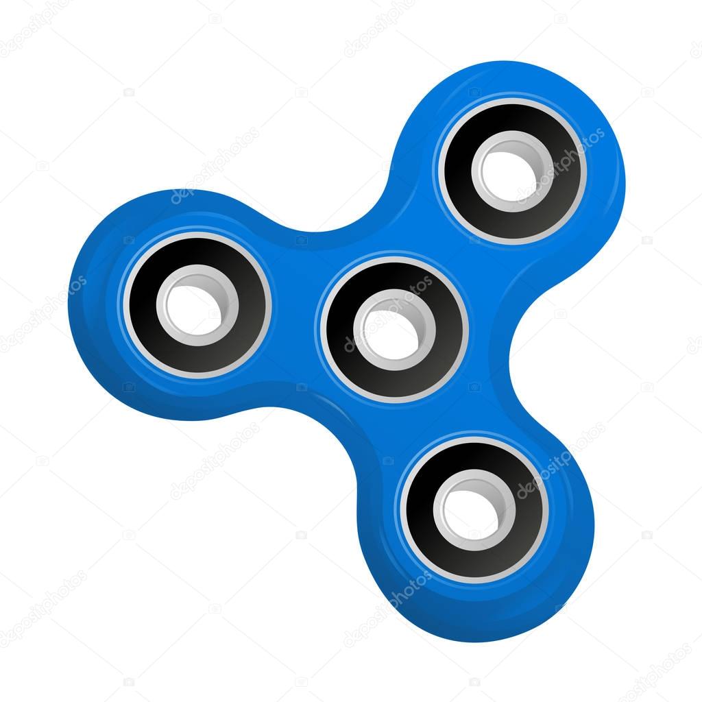 Hand spinner flat vector illustration. Hand spinner tricks. Badges, labels, banners, advertisements, brochures, business templates. Vector illustration isolated on white background