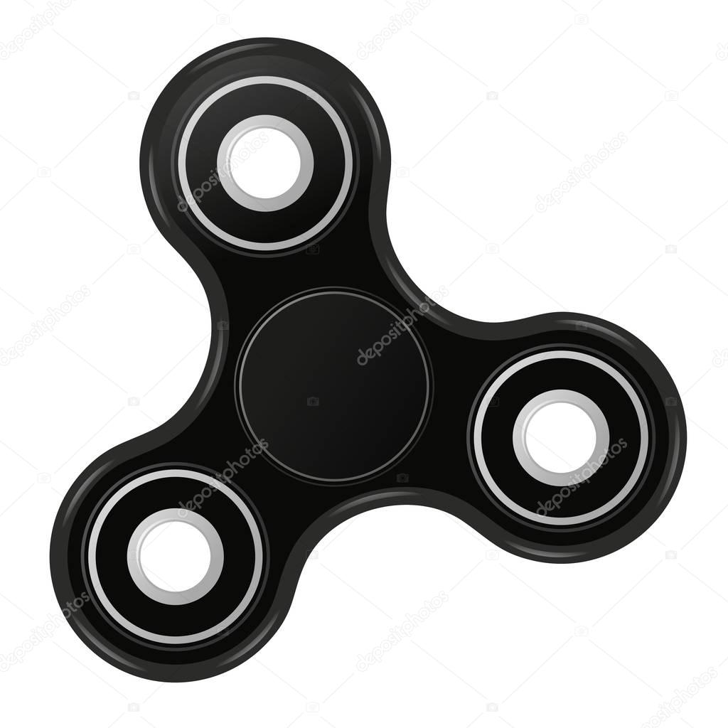 Hand spinner flat vector illustration. Hand spinner tricks. Badges, labels, banners, advertisements, brochures, business templates. Vector illustration isolated on white background