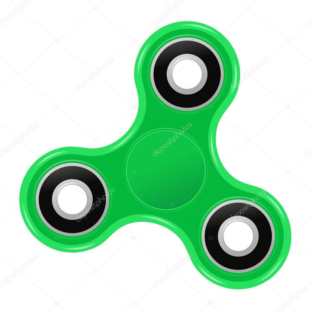 Hand spinner flat vector illustration. Hand spinner tricks. Badges, labels, banners, advertisements, brochures, business templates. Vector illustration isolated on white background