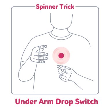 El spinner hüner vektör çizim