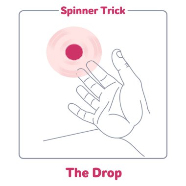 El spinner hüner vektör çizim