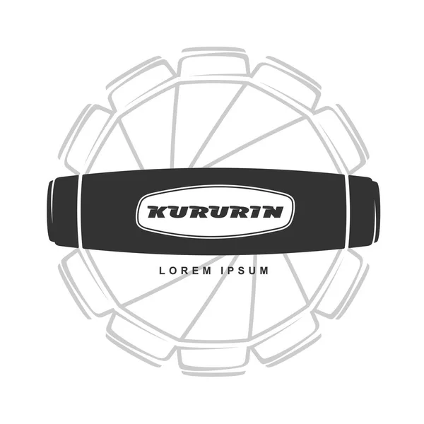 Hand Fidget Kururin Logo Vektor Illustration — Stockvektor