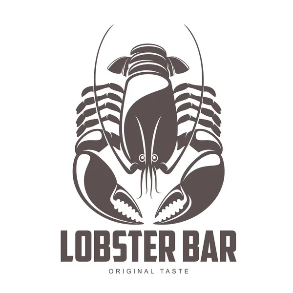 Lobster bar logo — Stock Vector