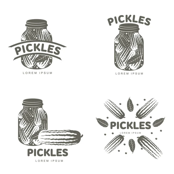 Vorlage: Pickles Logo — Stockvektor