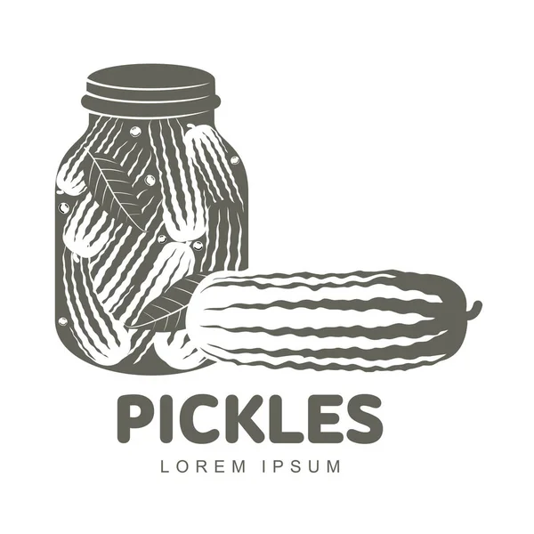 Vorlage: Pickles Logo — Stockvektor