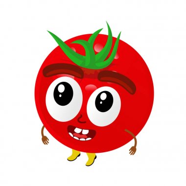 Domates illüstrasyon karikatür