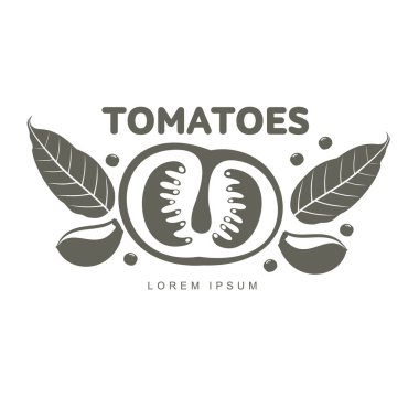 Domates logo Şablonlar illüstrasyon