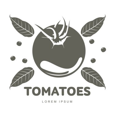 Domates logo Şablonlar illüstrasyon