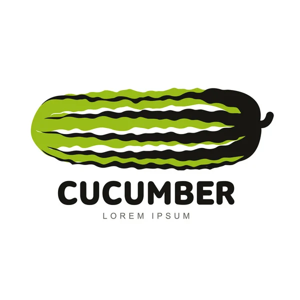 Cucumber logo illustration — Stock Vector