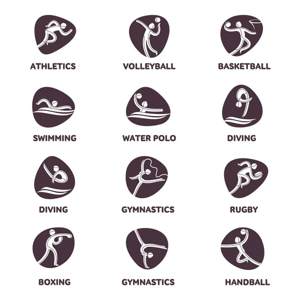 Athlete sport game competition icon — Stock Vector
