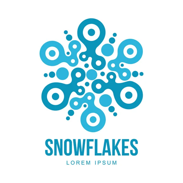 Sneeuwvlok vector logo — Stockvector