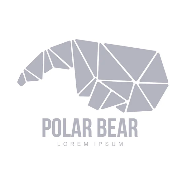 Kutup ayısı logosu — Stok Vektör