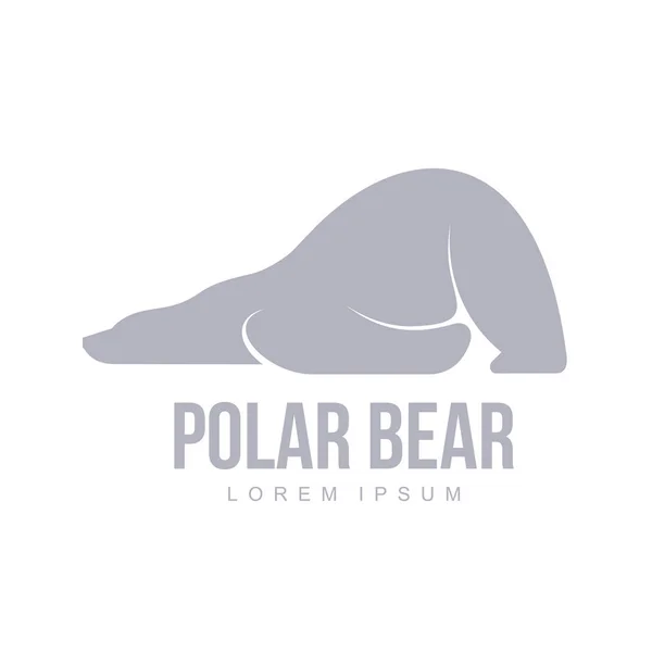 Polar bear logo — Stock Vector