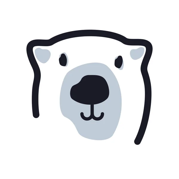 Logotipo urso polar — Vetor de Stock