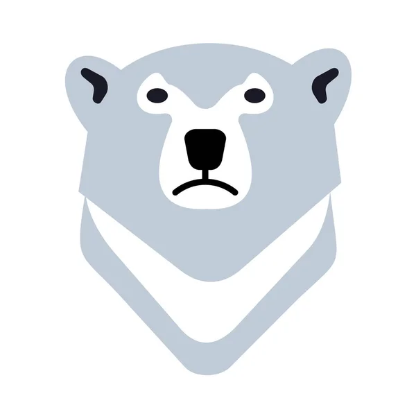 Polar bear logo — Stock Vector