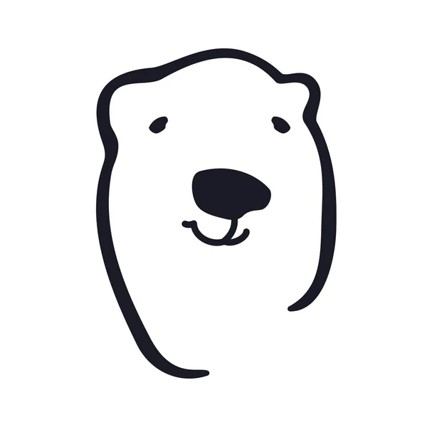 Logo oso polar — Archivo Imágenes Vectoriales