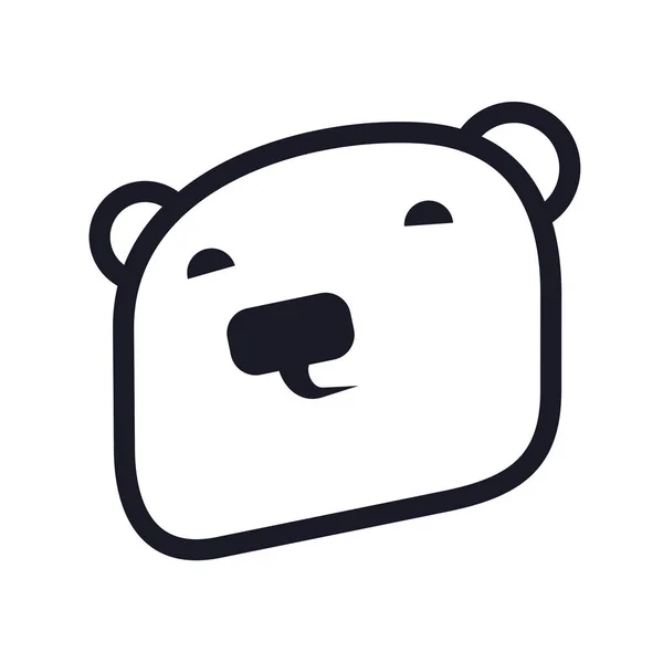 Logotipo urso polar — Vetor de Stock