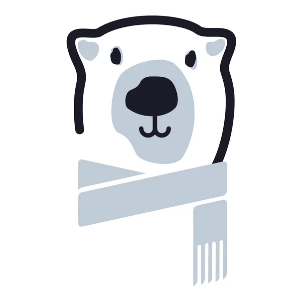 Полярний ведмідь логотип — стоковий вектор