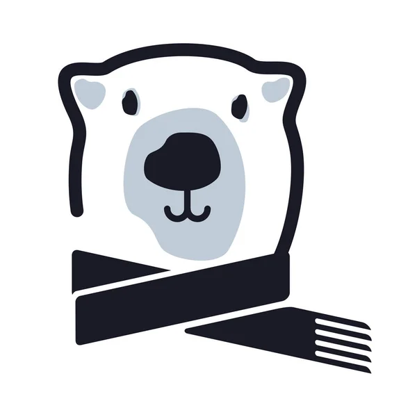 Logo oso polar — Archivo Imágenes Vectoriales