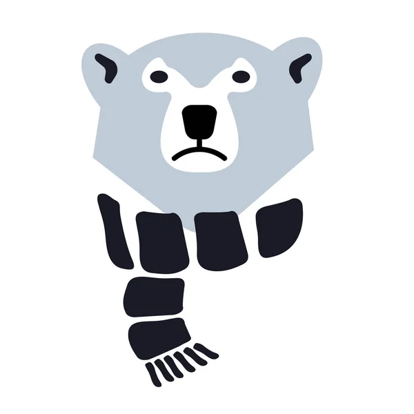 Polar bear logó — Stock Vector