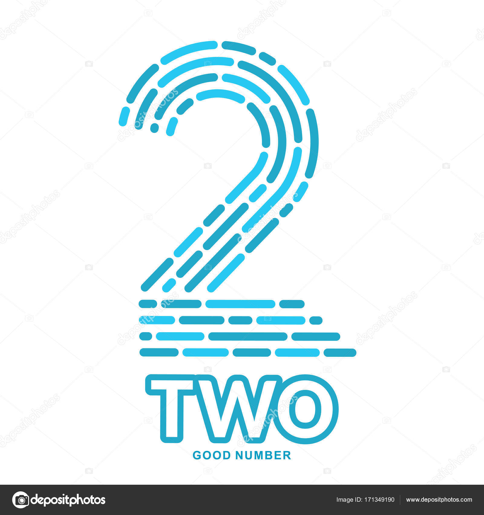 Numeric Logo Two Vector Image By C Samorodinov Vector Stock Numeric Logo Two Vector Image By C Samorodinov Vector Stock