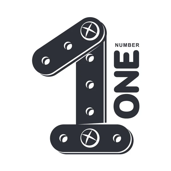Numerieke logo een — Stockvector