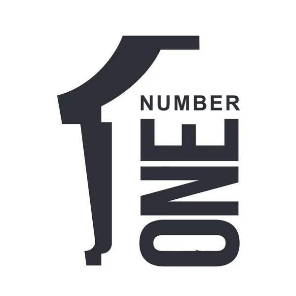 Numerieke logo een — Stockvector