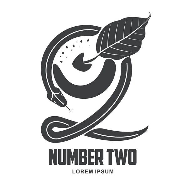 Numerieke logo twee — Stockvector