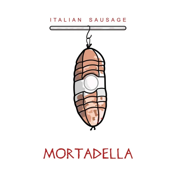 Illustration vectorielle de saucisse italienne — Image vectorielle