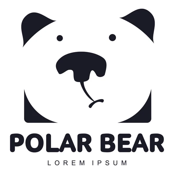 Polar bear logo — Stock Vector