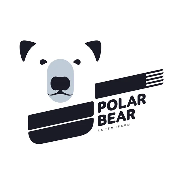 Logo oso polar — Vector de stock