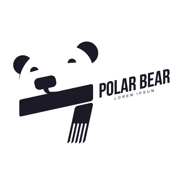 Logo oso polar — Vector de stock