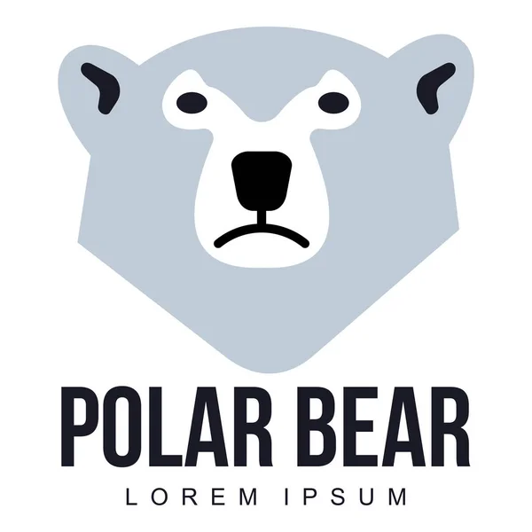 Lední medvěd logo — Stockový vektor