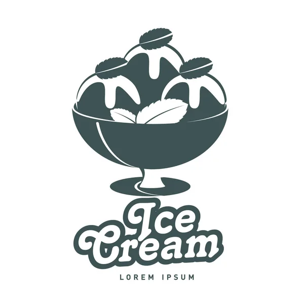 Ice cream Logo design vector template — Stock Vector