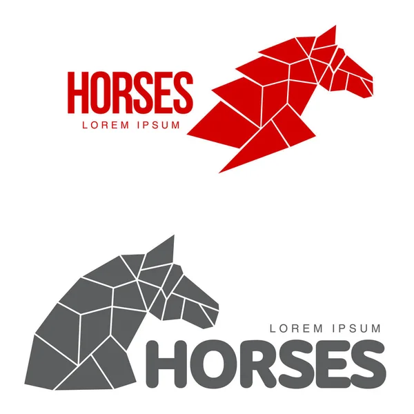 Paard Profiel Grafisch Logo Sjabloon Vectorillustratie Witte Achtergrond Stijlvolle Paard — Stockvector