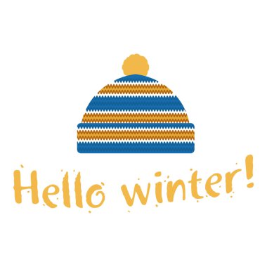 Yumuşak vintage renklerde kış kap illüstrasyonlar. Dağlar ve çam görüntü ile Mittens logo şablonlar. Beyaz arka plan üzerinde izole vektör çizimler.