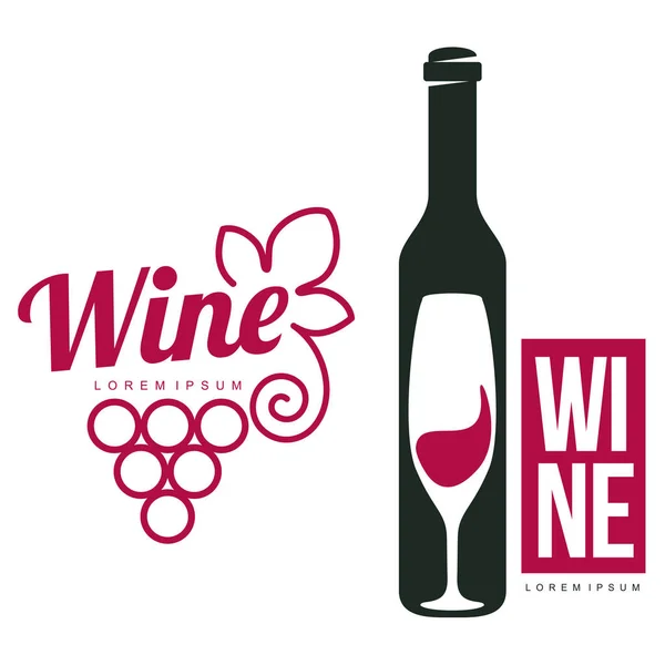 Wine logo templates — Stock Vector