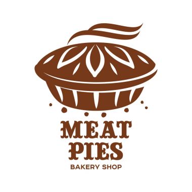 Etli börek, rulo, kiş illüstrasyon