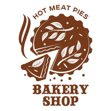 Etli börek, rulo, kiş illüstrasyon