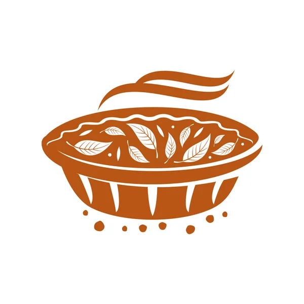 М'ясний пиріг, рулет, ілюстрація — стоковий вектор