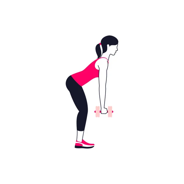Упражнения для спины — стоковый вектор