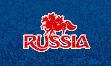 Rus mavi arka plan