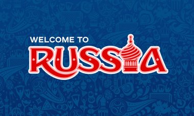 Rus mavi arka plan