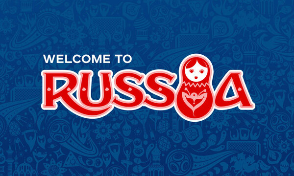 русский синий фон
