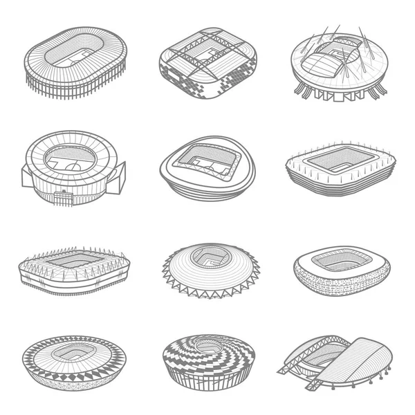 illüstrasyon renkli Futbol Stadyumu