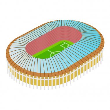 illüstrasyon renkli Futbol Stadyumu
