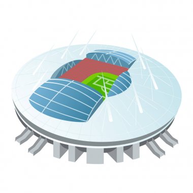 illüstrasyon renkli Futbol Stadyumu