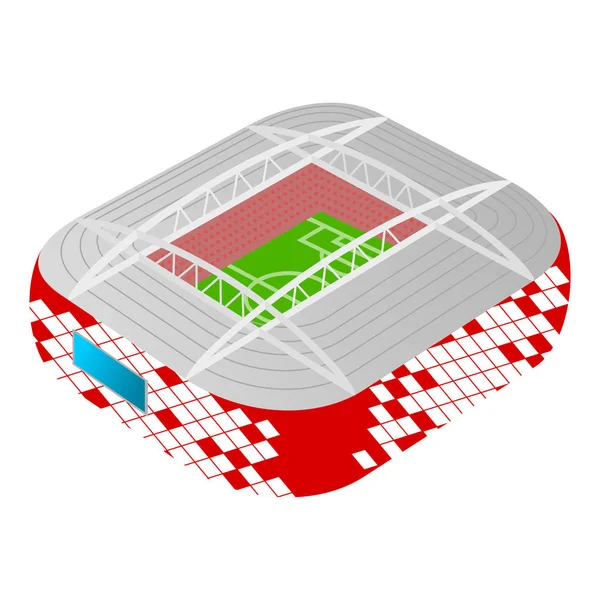 Estadio de fútbol ilustración de color — Archivo Imágenes Vectoriales